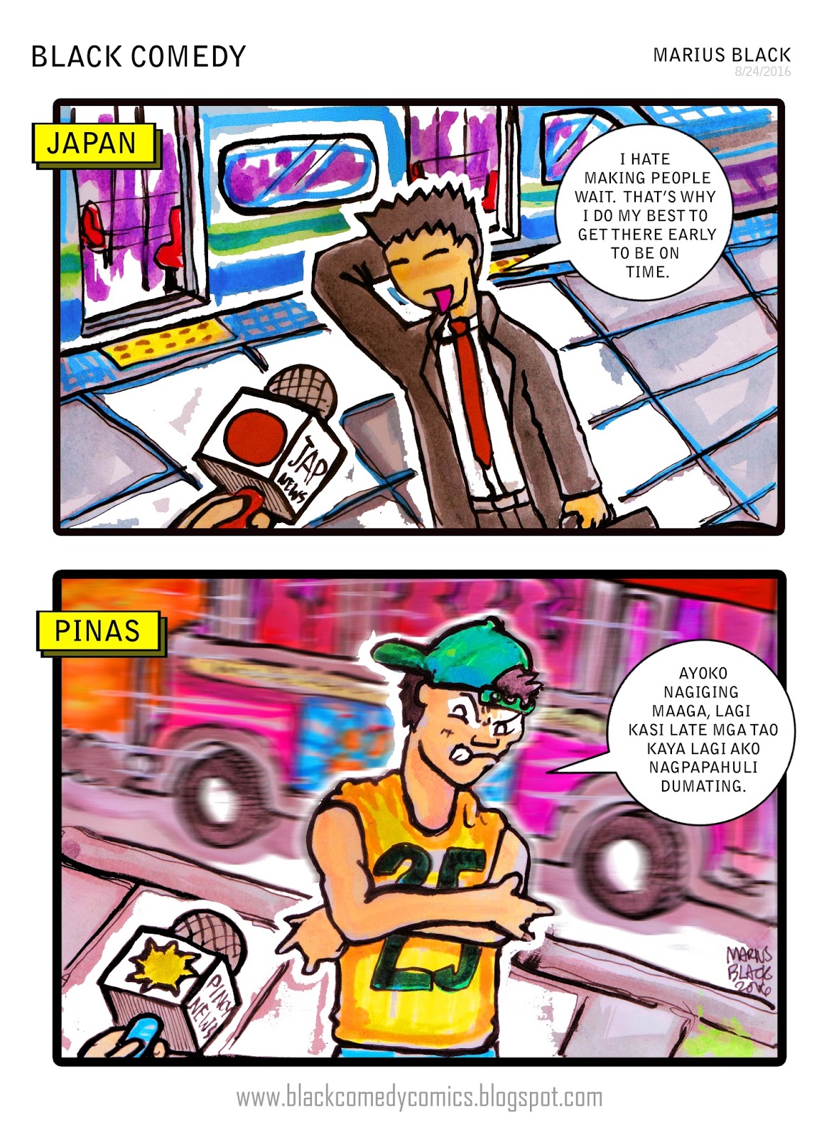 Black Comedy Japanese Time VS Filipino Time