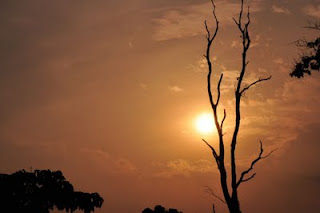 Sunset from Jayanti a.k.a Jainti river bed, Jainti, Buxa Tiger Reserve, Dooars