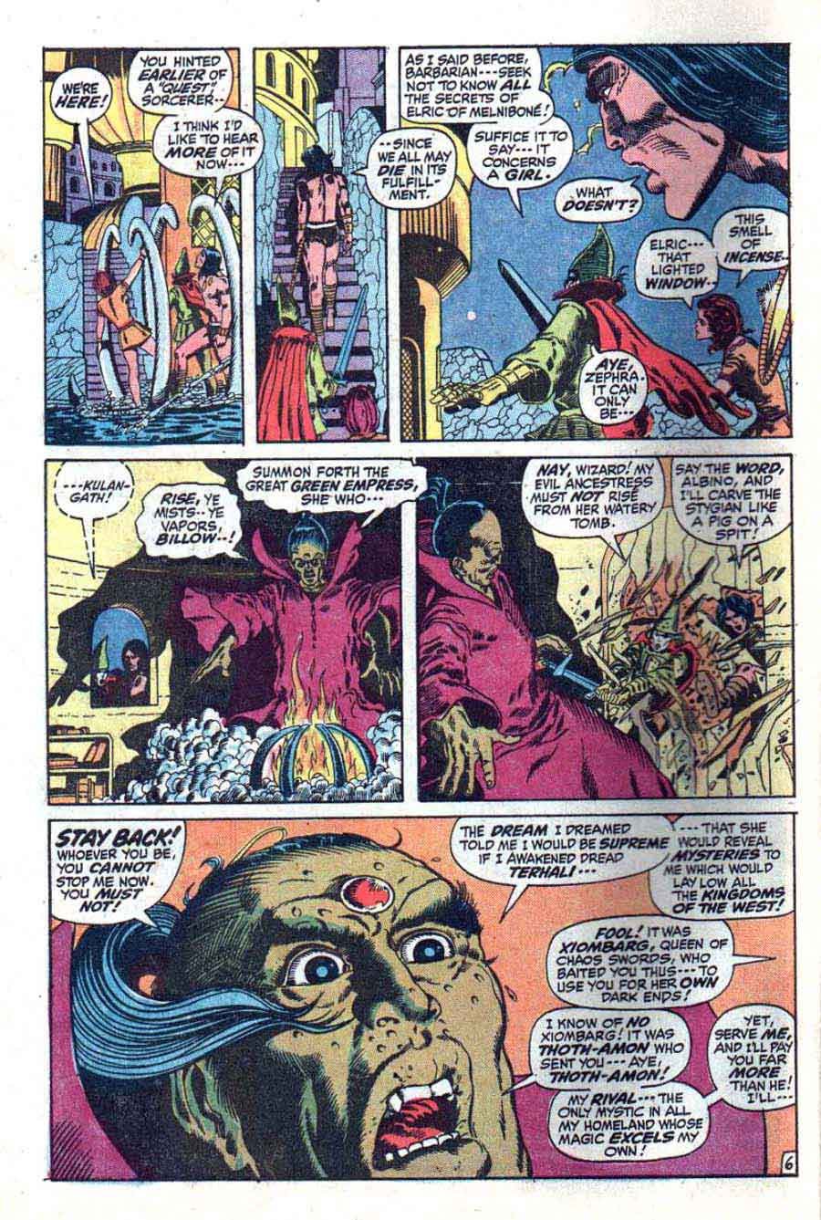 Conan the Barbarian v1 #15 marvel comic book page art by Barry Windsor Smith