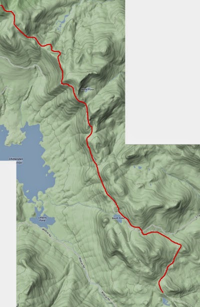 Green Trail map