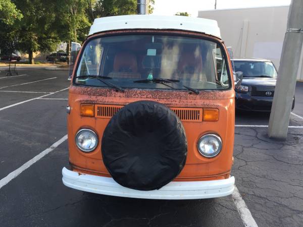 1975 VW Westfalia Orange Bus | vw bus wagon