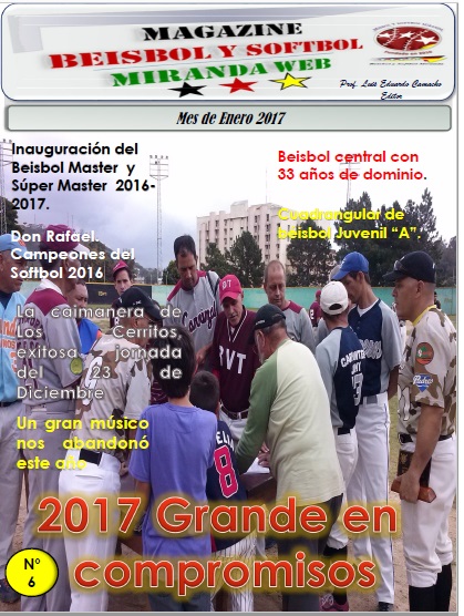 Magazine Beisbol y Softbol Miranda. Enero 2017