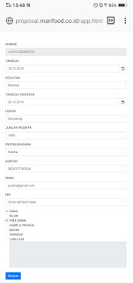 Mengisi data data proposal untuk diajukan Mengisi data data proposal untuk diajukan