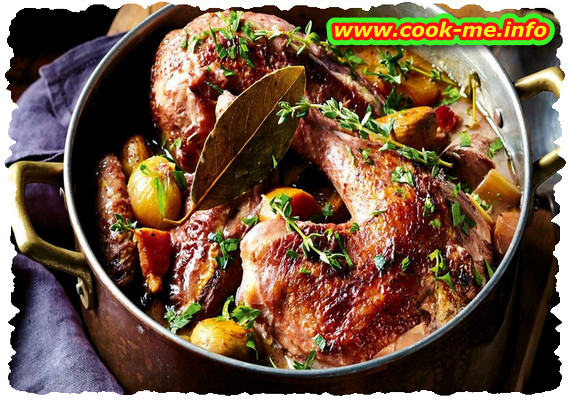 Coq au vin - is a traditional french recipe. Coq au vin - is a traditional french recipe.