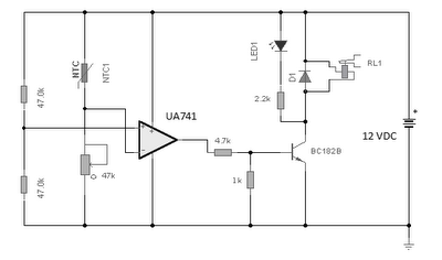 FAN CONTROLLER TEMPERATURE CIRCUIT SCHEMATIC DIAGRAM | Wiring Diagram