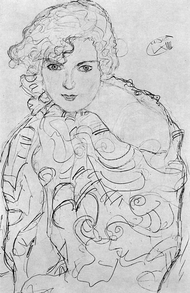 Gustav Klimt Brustbild Einer Frau