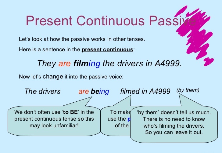 Passive Voice In Present Continuous Tense Worksheets
