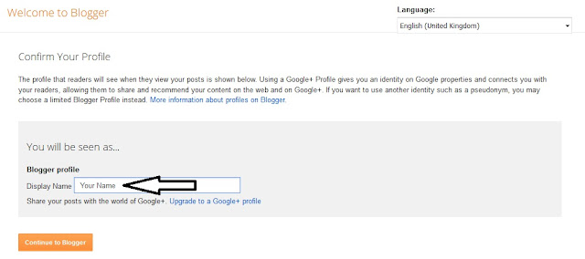 Blogger Profile Name Blogger Profile Name