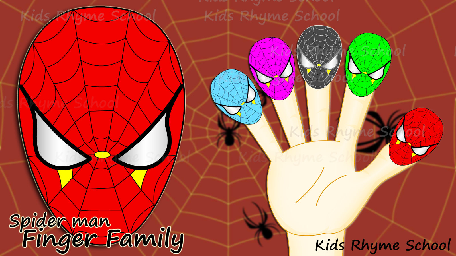 Kids Rhyme School Nursery Rhymes and kids Songs Spider man Kids