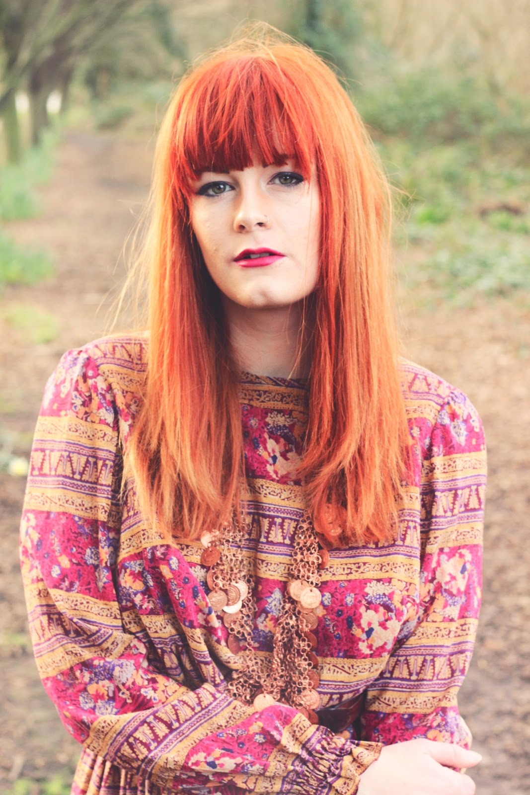 O U T F I T Frolicking With Clementine Vintage Fox & Feather