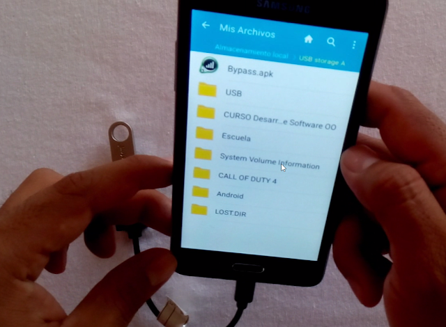 samsung detecta el cable OTG samsung detecta el cable OTG