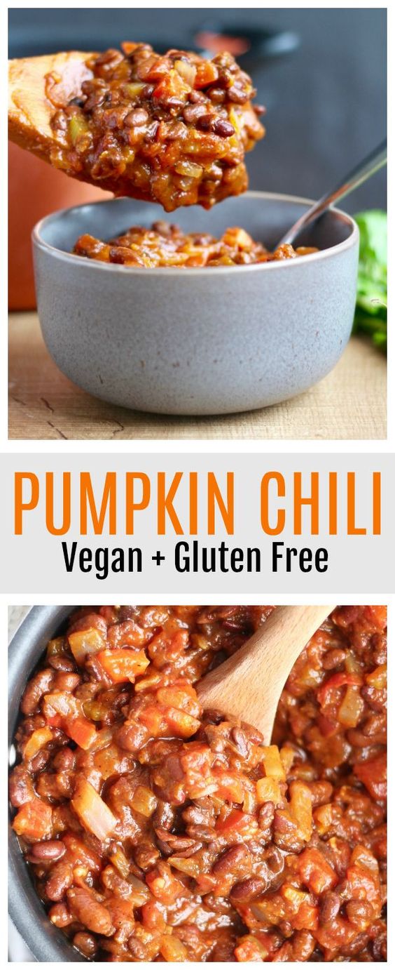 Pumpkin Chili Recipe! As the weather cools down, all I want are easy, comforting meals. That's why I love this Pumpkin Chili! It's quick to prepare and provides a unique spin on traditional chili. Plus it's vegan and gluten free! Definitely a crowd pleaser this holiday season! #vegan #vegetarian #pumpkin #pumpkinspice #chili #vegetarianchili #beanchili #veganchili #pumpkinchili #thanksgiving #fall #soups #stews via theconscientiouseater.com Pumpkin Chili Recipe! As the weather cools down, all I want are easy, comforting meals. That's why I love this Pumpkin Chili! It's quick to prepare and provides a unique spin on traditional chili. Plus it's vegan and gluten free! Definitely a crowd pleaser this holiday season! #vegan #vegetarian #pumpkin #pumpkinspice #chili #vegetarianchili #beanchili #veganchili #pumpkinchili #thanksgiving #fall #soups #stews via theconscientiouseater.com