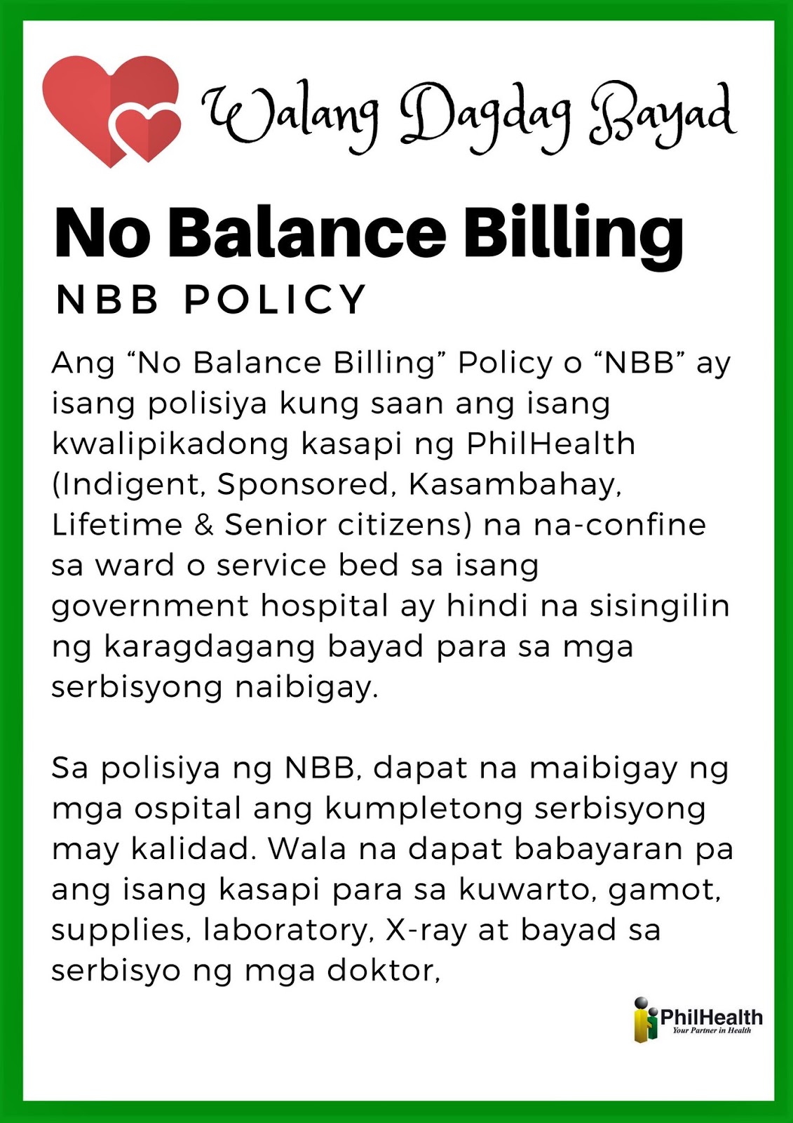 No Balance Billing of PhilHealth Living with HIV in the Philippines