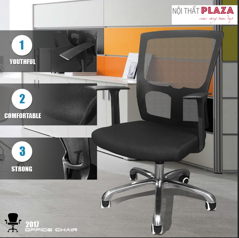 GHẾ XOAY VĂN PHÒNG GIÁ RẺ: Nội thất PLAZA 0963.360.360