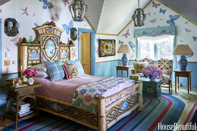 5 bombastic boho bedrooms, plus links to full-house tours - Adirondack bedroom bohohome.com @bohosusan