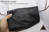 Jual alat sulap blindfold metal + sarung Jual alat sulap blindfold metal + sarung