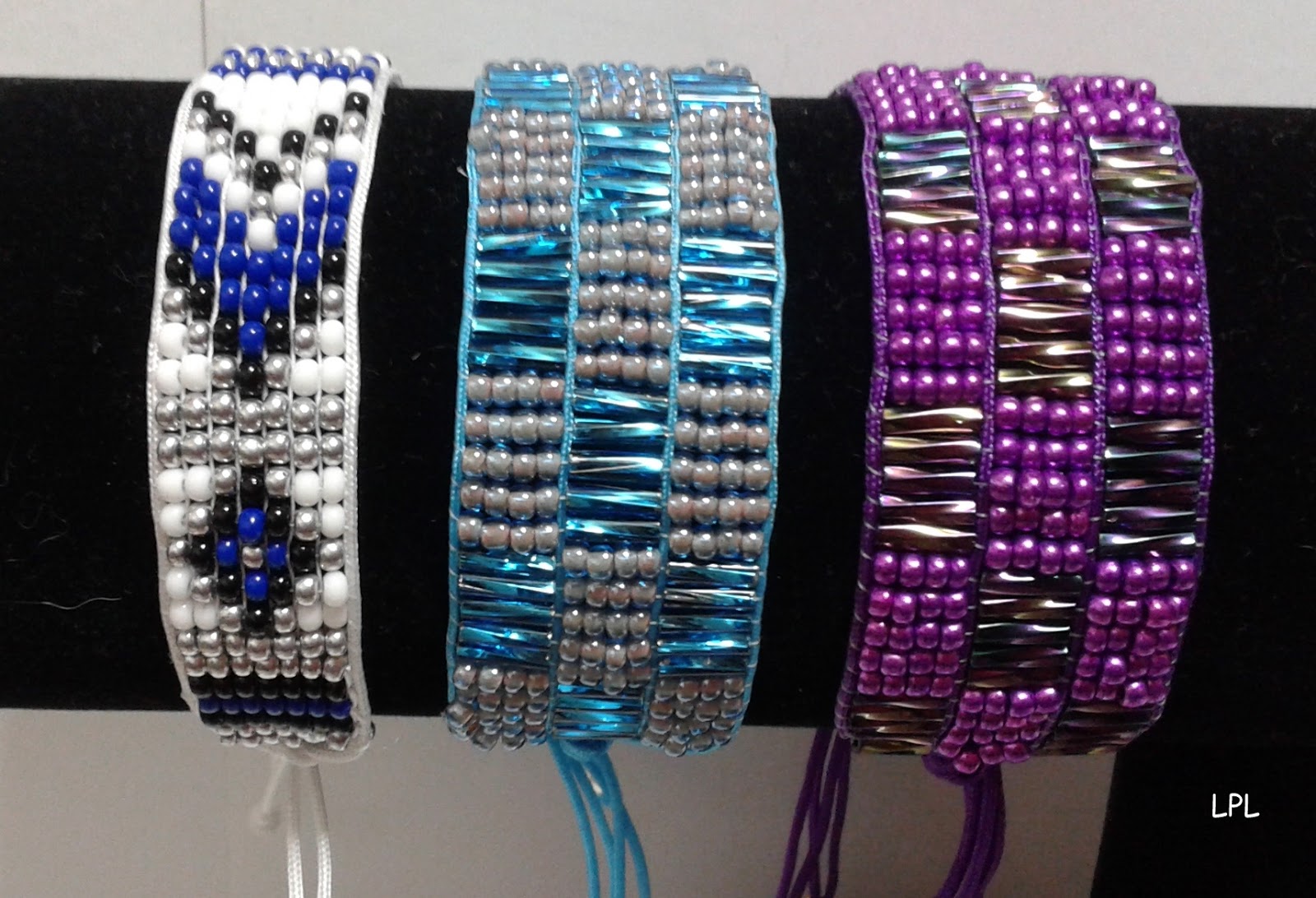 BEADS and GEMS Βραχιολια αργαλειου με μακραμε κορδονι Bracelets