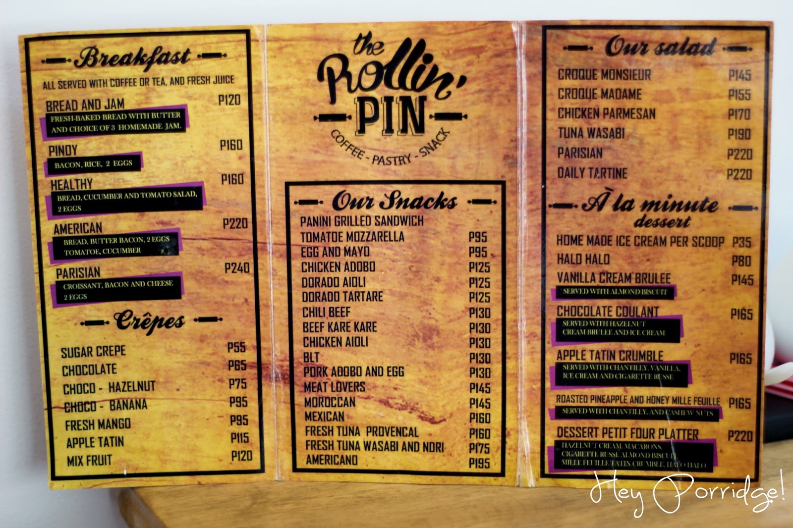 Hey Porridge!: Food Trip: The Rollin' Pin