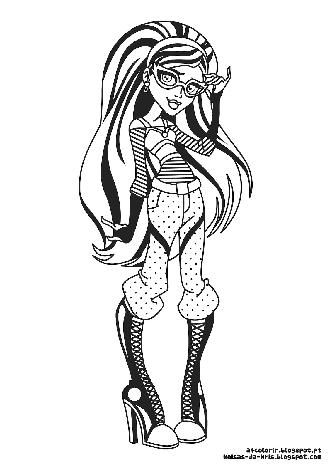 jogo desenhos para colorir a4 monster high no jogos online wx