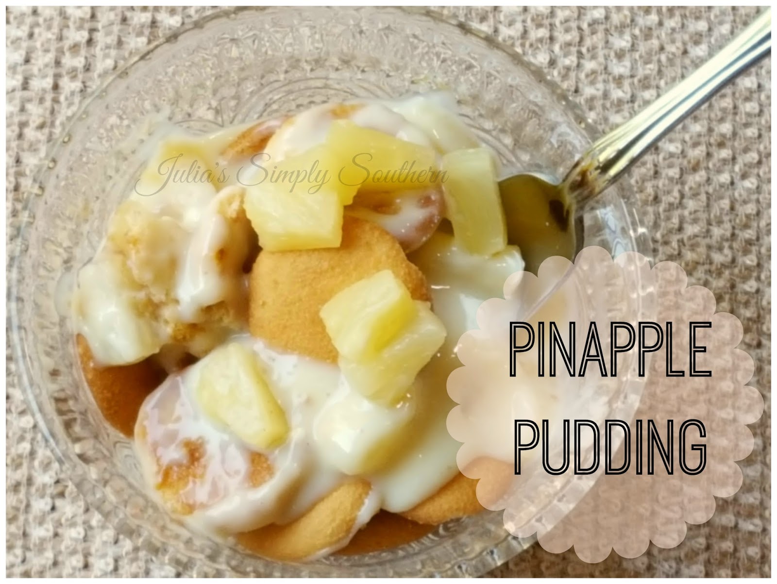Julia's Simply Southern Pineapple Pudding