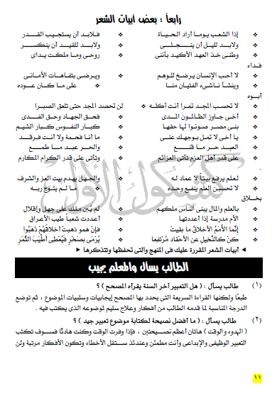 خلاصة التعبير الوظيفى والإبداعى لامتحان الثانوية العامة 2016 5