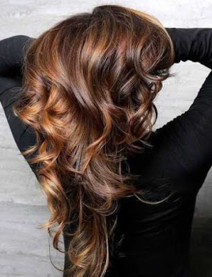 rambut coklat gelap berhighlights karamel rambut coklat gelap dengan highlights karamel