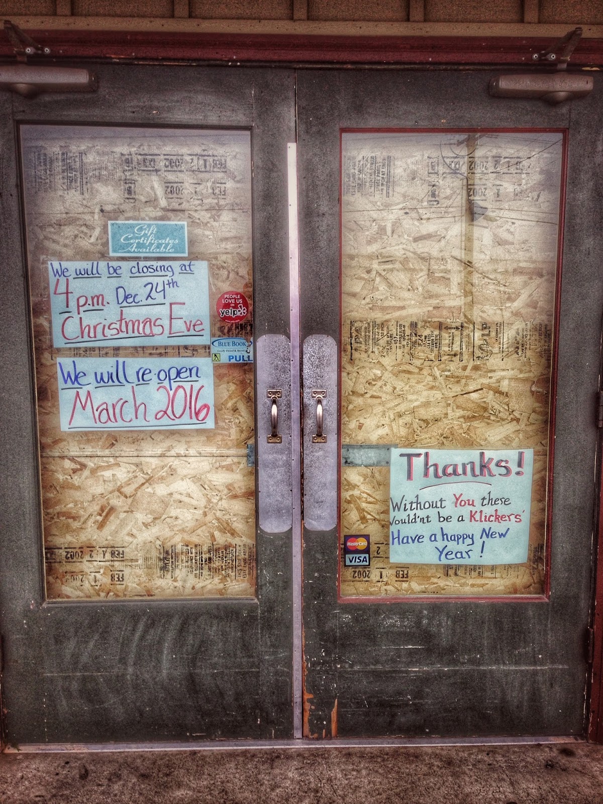 WALLA WALLA DAILY PHOTO As Seen By Susan KLICKER'S POST CHRISTMASAn