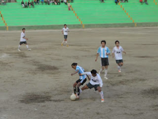 A glimpse of the quarterfinal match played in Jorethang on Sunday.