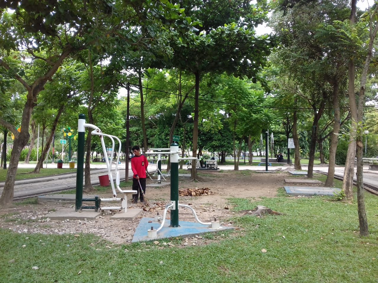 Alat Fitnes di Taman Kamboja Perlu Perhatian | Berita Banjarmasin