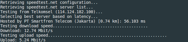 speedtest-cli ~ Menguji Kecepatan Internet Melalui Terminal Linux