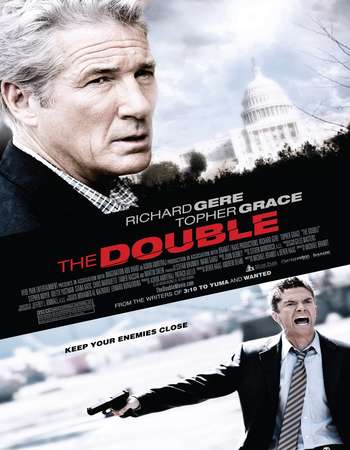 Poster Of The Double 2011 Dual Audio 720p BRRip [Hindi - English] ESubs Free Download Watch Online Worldfree4u