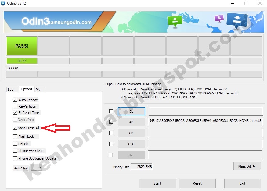 Nand Erase All Odin Adalah Nand Erase All Odin Adalah