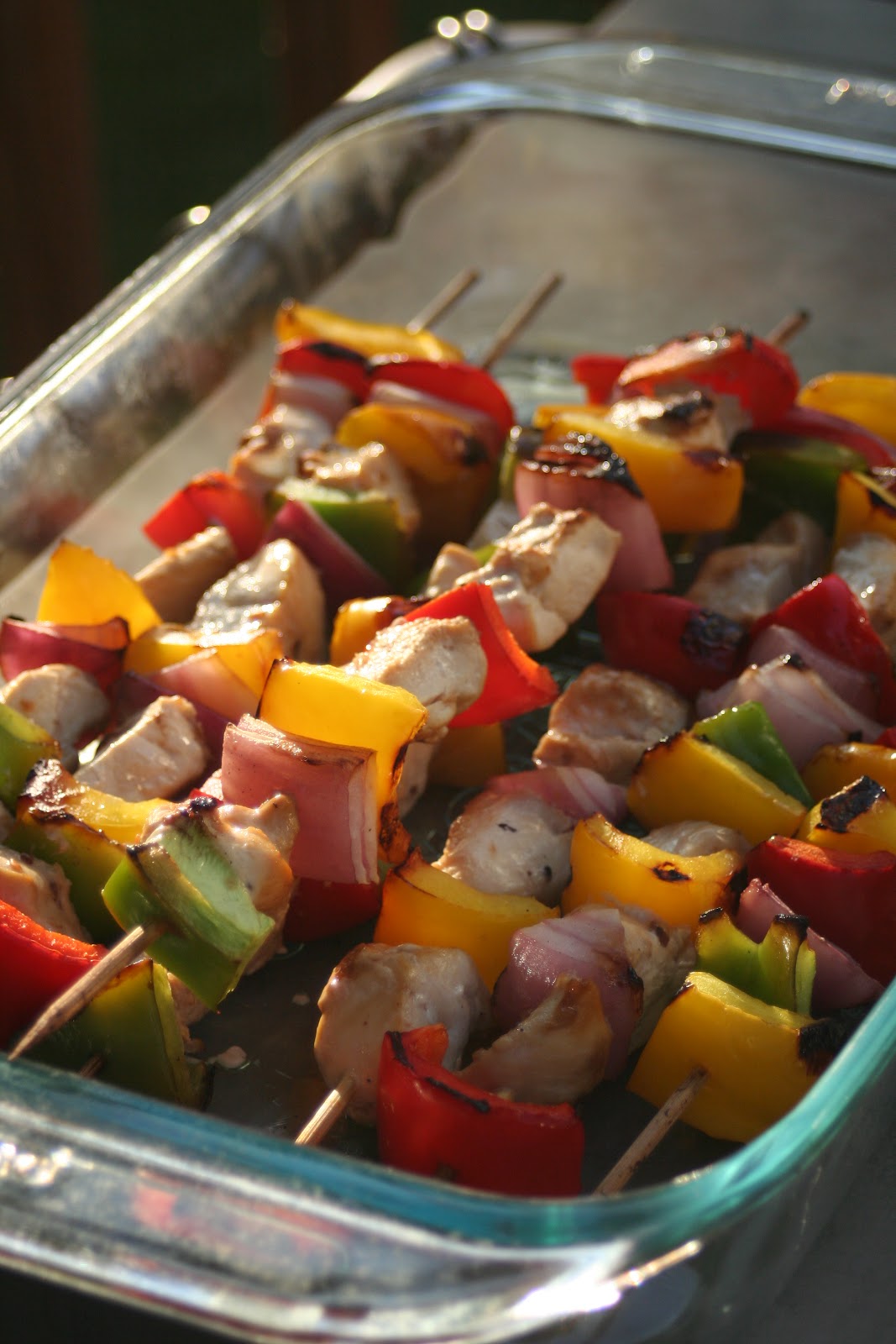 Dinner...Solved! Chicken, Pepper & Onion Skewers