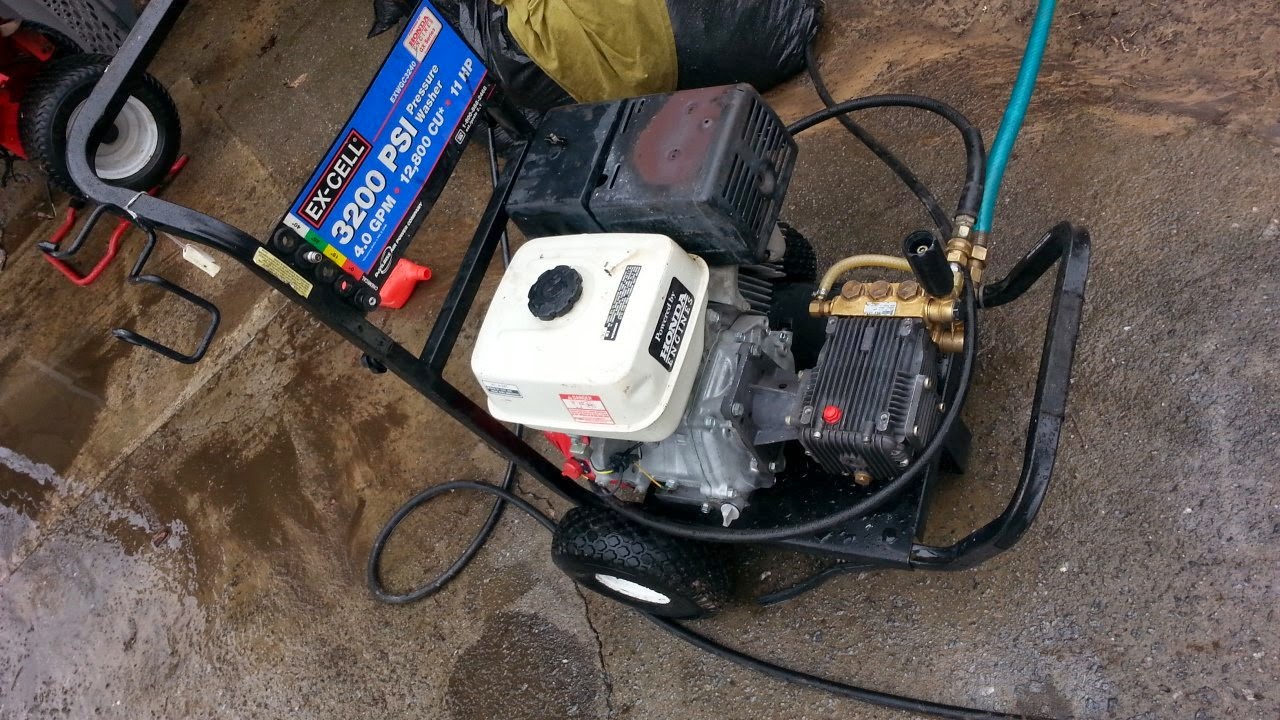 Pressure Washer Excell 3100 Commercial 11 Hp Honda