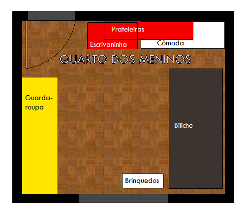 Planta Baixa do Quarto dos meninos Planta Baixa do Quarto dos meninos