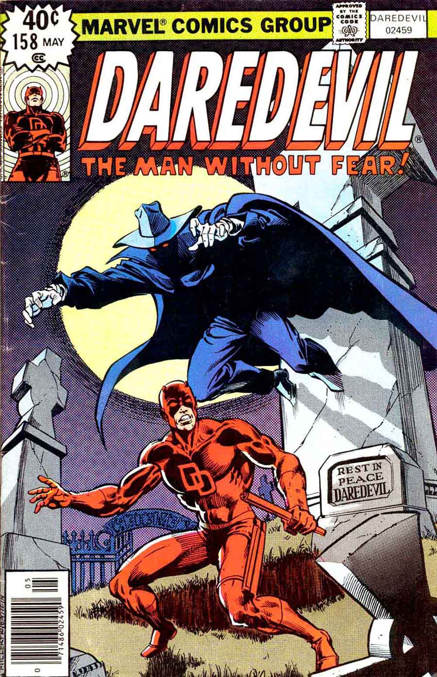 Daredevil v1 #158 marvel comic book cover art by Frank Miller