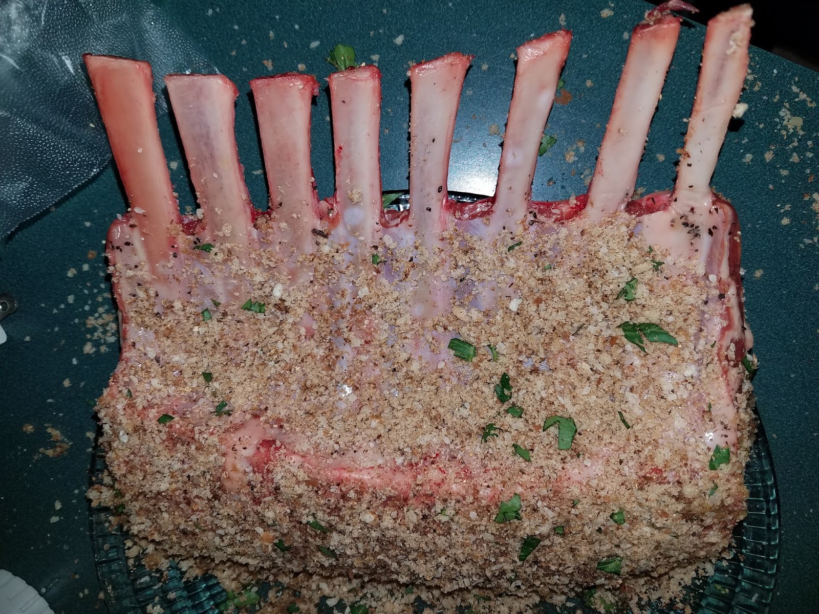 Cuisine de Michelle Porcini Crusted Lamb Chops