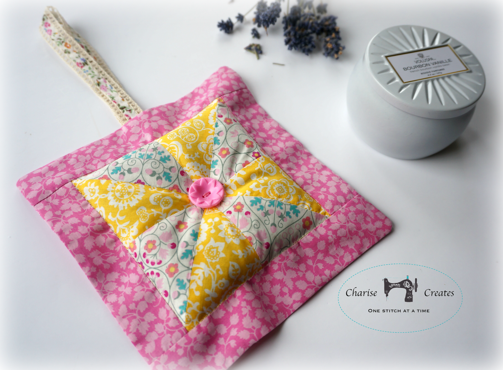 Charise Creates Handmade Gifts Lavender Pinwheel Sachet Tutorial