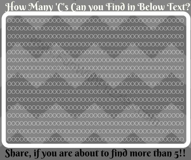 Can you find hidden Cs in this picture puzzle?