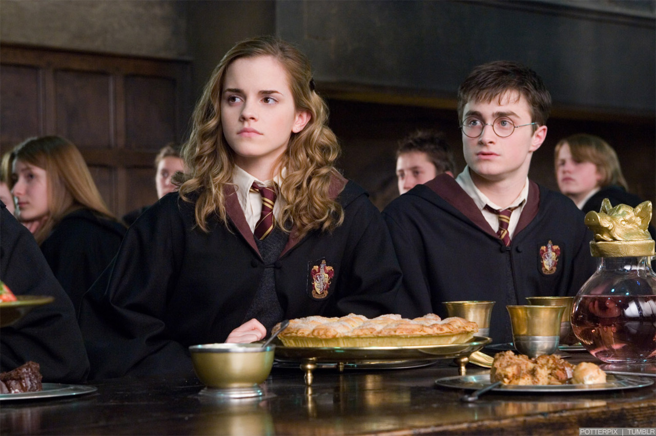 New pictures of Emma Watson as Hermione Granger.