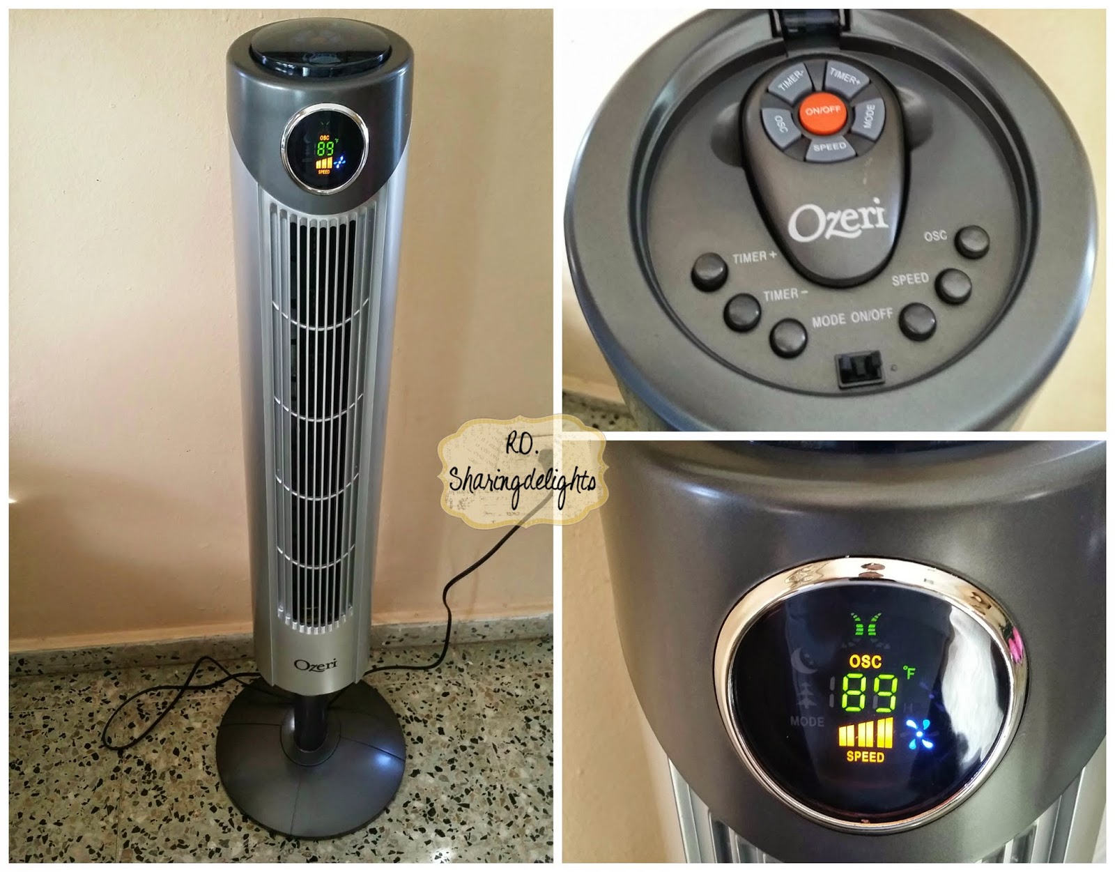 Sharingdelights The Ozeri Ultra 42” Oscillating Tower Fan