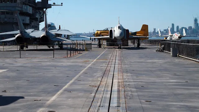 Upper deck of the USS Hornet in Alameda, California