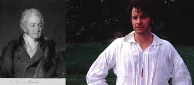 Earl of Morley, John Parker and Colin Firth as Mr. Darcy (images courtesy of National Portrait gallery and BBC)                            (Image via National Portrait Gallery)