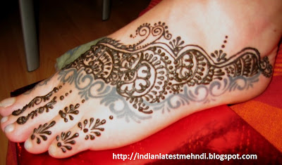 indian mehndi designs 2013 for white feet
