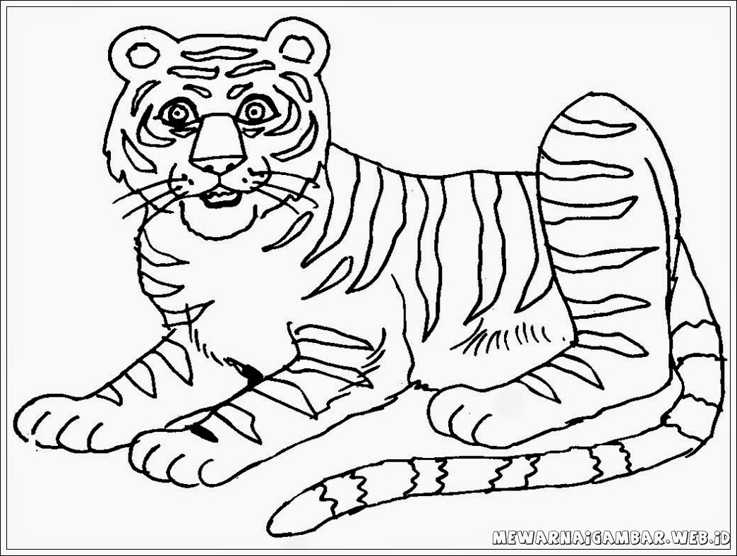 Gambar Gambar Harimau  Warnai Mewarnai Click di Rebanas 