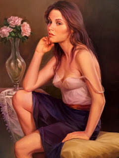 pintura-realista-mujeres-sentadas