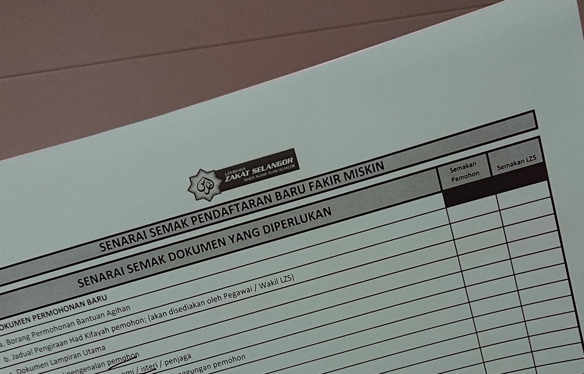 Semak Bantuan Zakat Selangor 2019  oschixa