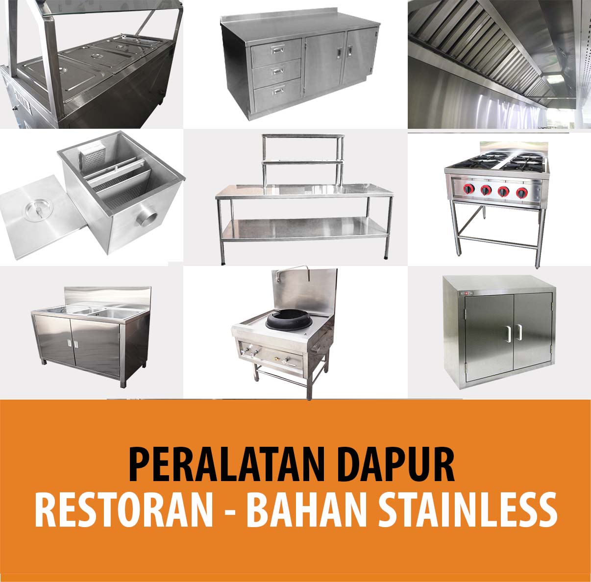 Peralatan Dapur Restorant Bahan Stainless