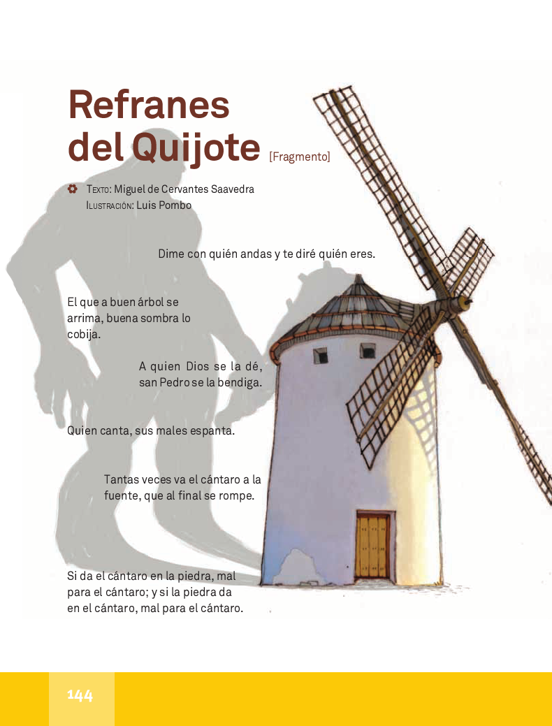 Refranes del Quijote - Español Lecturas 4to 2014-2015
