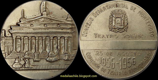 Medalla Centenario Teatro Solis - Montevideo
